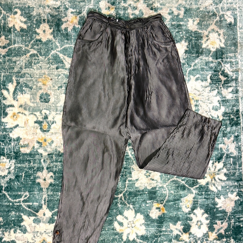 VINTAGE 70s 1045 Park high waist pinstripe pants